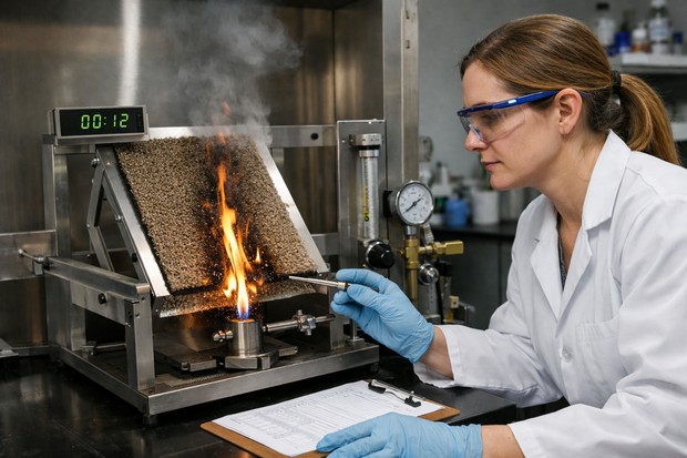 Flame Retardancy Testing of carpet